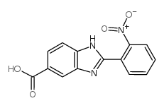 2-(2-硝基苯基)-1H-苯并咪唑-5-羧酸结构式