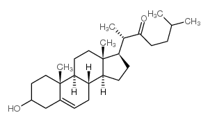 Cholest-5-en-22-one,3-hydroxy-, (3b)- Structure