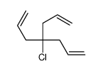 4-chloro-4-prop-2-enylhepta-1,6-diene结构式