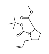(S)-1-叔丁基-2-甲基-5-烯丙基吡咯烷-1,2-二羧酸盐结构式