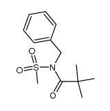 N-benzyl-N-(methylsulfonyl)pivalamide Structure