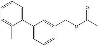 [1,1'-联苯]-3-甲醇,2'-甲基-,3-乙酸酯结构式
