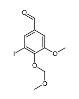 3-iodo-5-methoxy-4-(methoxymethoxy)benzaldehyde Structure