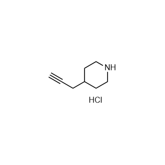 4-(2-丙炔-1-基)-哌啶盐酸盐结构式