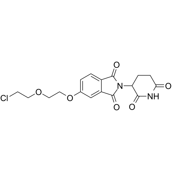 Thalidomide-5-PEG2-Cl Structure