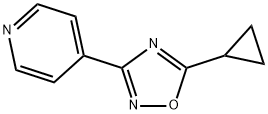 4-(5-环丙基-1,2,4-噁二唑-3-基)吡啶结构式