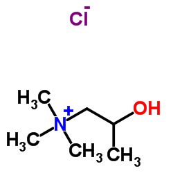 2-羟丙基三甲基氯化铵结构式