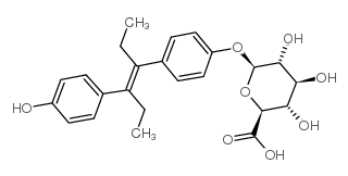Diethyl Stilbestrol β-D-Glucuronide Structure