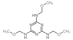N,N',N''-tris(methoxymethyl)-1,3,5-triazine-2,4,6-triamine structure