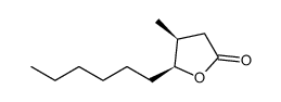 (4S,5S)-5-己基二氢-4-甲基-2(3H)-呋喃酮结构式