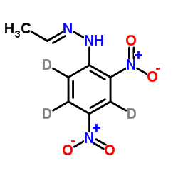 乙醛2,4-二硝基苯腙-d3结构式