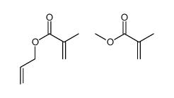 2-甲基-2-丙烯酸甲酯与2-甲基-2-丙烯酸(2-丙烯)酯的聚合物 甲基丙烯酸甲酯、甲基丙烯酯丙烯基酯的聚合物结构式