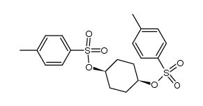 cis-1,4-bis-(toluene-sulfonyl-(4)-oxy)-cyclohexane Structure