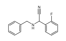2-(benzylamino)-2-(2-fluorophenyl)acetonitrile结构式