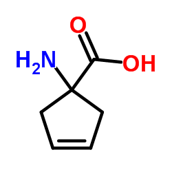 1-Amino-3-cyclopentene-1-carboxylic acid Structure