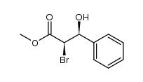 methyl (2R,3S)-2-bromo-3-hydroxy-3-phenylpropanoate结构式