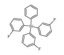 Phenyl-tri-[m-fluor-phenyl]-silan Structure
