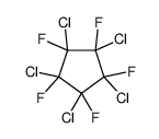 1,2,3,4,5-pentachloro-1,2,3,4,5-pentafluorocyclopentane结构式