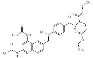 2-谷氨基酸-N-[4-甲氨基苯甲酰基]-二乙酯结构式