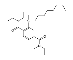 2-[dimethyl(octyl)silyl]-1-N,1-N,4-N,4-N-tetraethylbenzene-1,4-dicarboxamide结构式