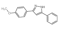 1H-Pyrazole,3-(4-methoxyphenyl)-5-phenyl- Structure