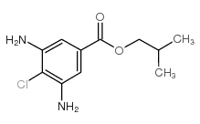 Isobutyl 3,5-diamino-4-chloro benzoate structure