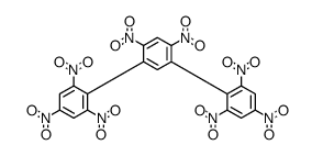 2-[2,4-dinitro-5-(2,4,6-trinitrophenyl)phenyl]-1,3,5-trinitrobenzene结构式