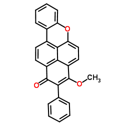 3-methoxy-2-phenyl-1H-naphtho[2,1,8-mna]xanthen-1-one Structure