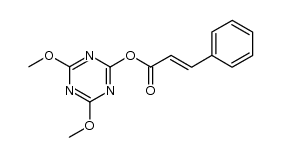 4,6-dimethoxy-1,3,5-triazin-2-yl cinnamate结构式