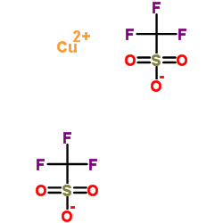 三氟甲烷磺酸铜(II)结构式