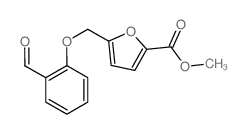 5-(2-甲酰基-苯氧基甲基)-呋喃-2-羧酸甲酯结构式