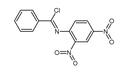 N-(2,4-dinitro-phenyl)-benzimidoyl chloride Structure