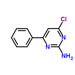 2-氨基-4-氯-6-苯基嘧啶结构式