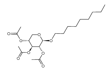 (2R,3R,4S,5R)-2-(nonyloxy)tetrahydro-2H-pyran-3,4,5-triyl triacetate Structure