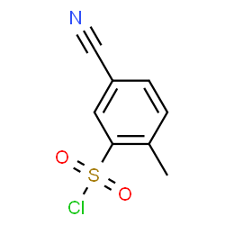 5-氰基-2-甲基苯磺酰氯结构式