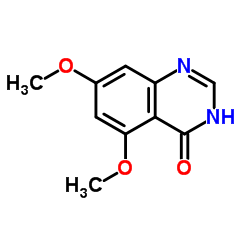 5,7-二甲氧基-4(3H)-喹唑啉酮结构式