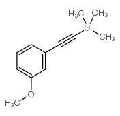 (3-甲氧基苯基乙炔)三甲基硅烷结构式