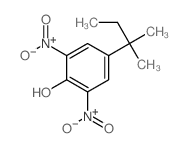 4-叔戊基-2,6-二硝基苯酚结构式