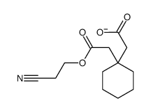 2-[1-[2-(2-cyanoethoxy)-2-oxoethyl]cyclohexyl]acetate Structure
