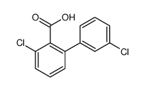 2-chloro-6-(3-chlorophenyl)benzoic acid结构式