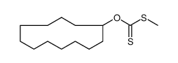 O-cyclododecyl S-methyl dithiocarbonate结构式