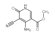 3-Pyridinecarboxylicacid,4-amino-5-cyano-1,6-dihydro-6-oxo-,methylester结构式
