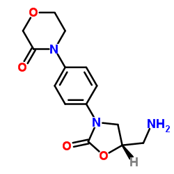 (S)-4-(4-(5-(氨基甲基)-2-氧代恶唑烷-3-基)苯基)吗啉-3-酮图片
