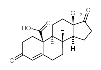 19-羧基雄甾-4-烯-3,17-二酮结构式