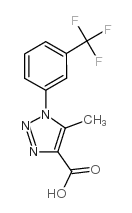 5-甲基-1-[3-(三氟甲基)苯基]-1H-1,2,3-三唑-4-甲酸结构式