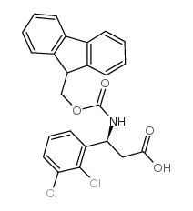 Fmoc-(S)-3-氨基-3-(2,3-二氯苯基)丙酸结构式
