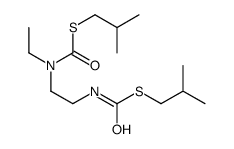 S-(2-methylpropyl) N-ethyl-N-[2-(2-methylpropylsulfanylcarbonylamino)ethyl]carbamothioate结构式