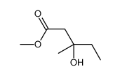 methyl 3-hydroxy-3-methylpentanoate结构式