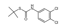 S-TERT-BUTYL (3,4-DICHLOROPHENYL)CARBAMOTHIOATE结构式