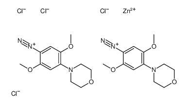 2,5-dimethoxy-4-morpholinobenzenediazonium tetrachlorozincate (2:1) Structure